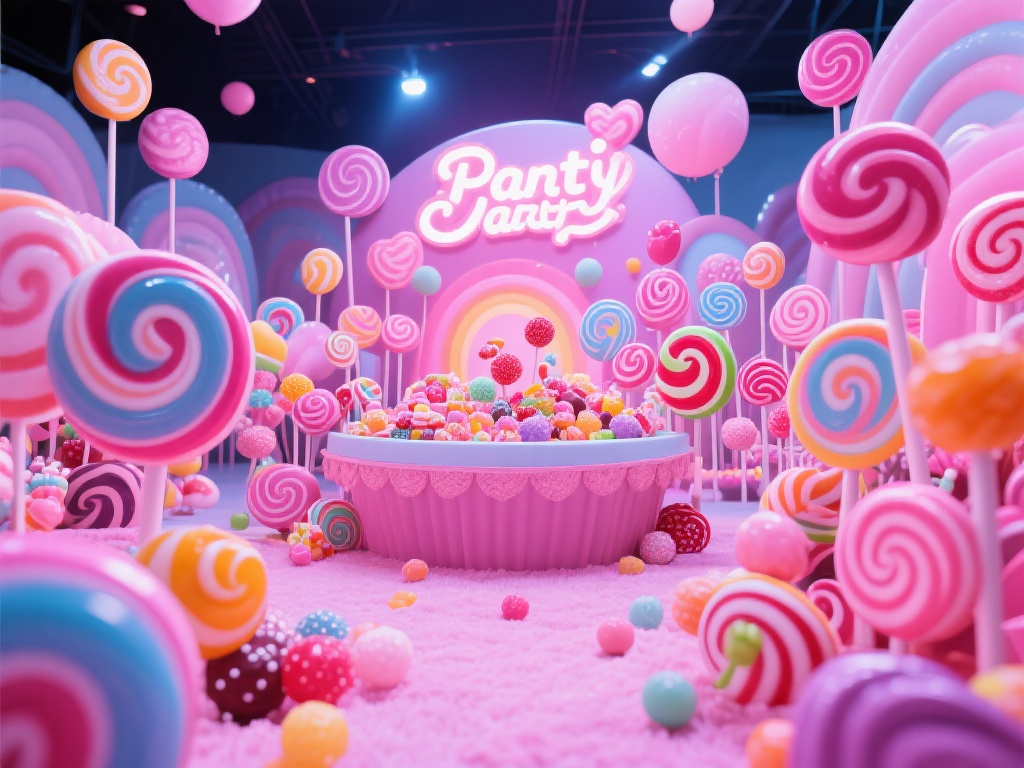 糖果派对：甜酷风潮引领欢乐糖果盛宴