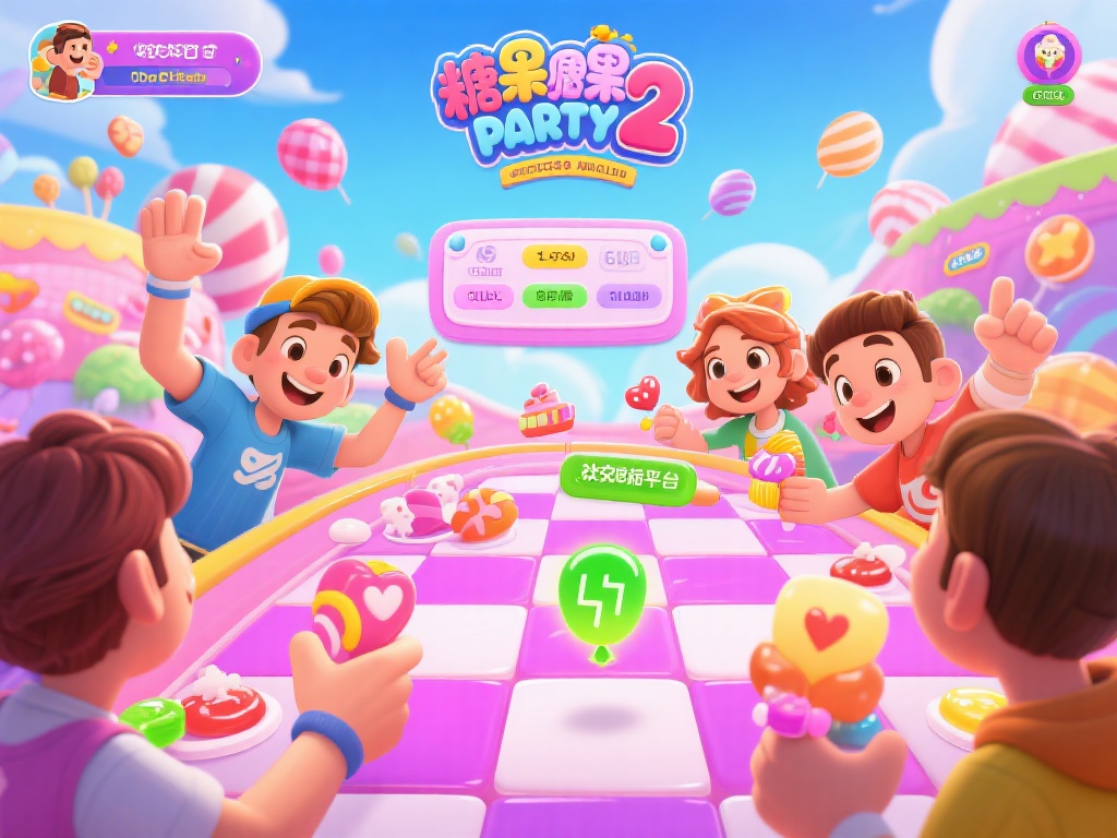 糖果派对2在社交互动方面也进行了改进。游戏内嵌的社