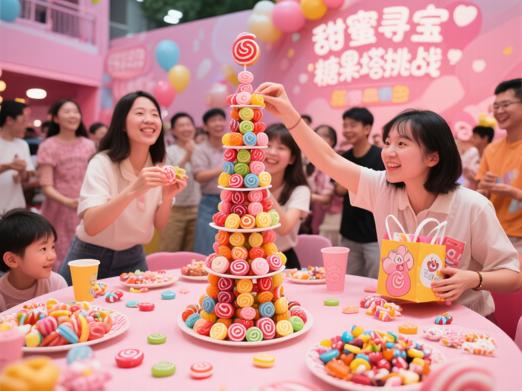 糖果胖墩派对狂欢夜,甜蜜趣味缤纷盛典