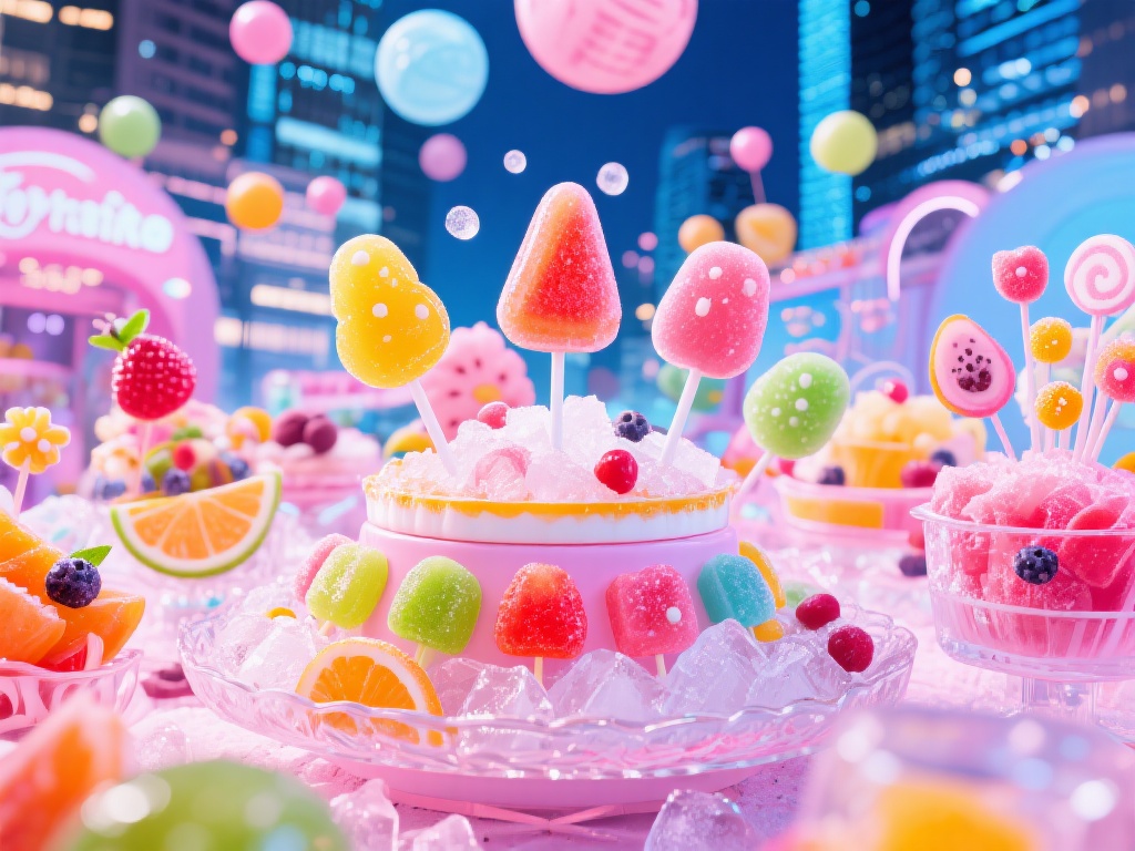 冰糖果派对:甜蜜奇趣冒险的梦幻盛宴