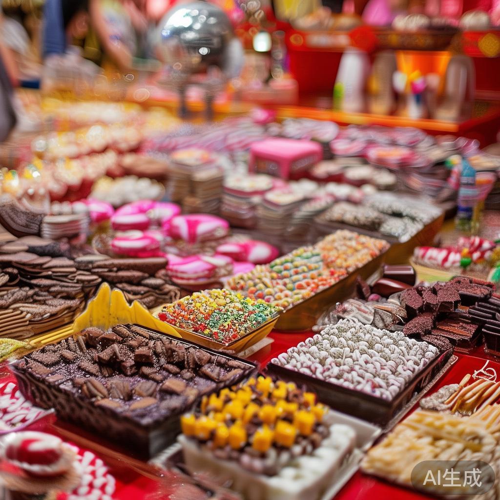 丰富多彩的糖果文化展示
此次派对融合了来自世界各