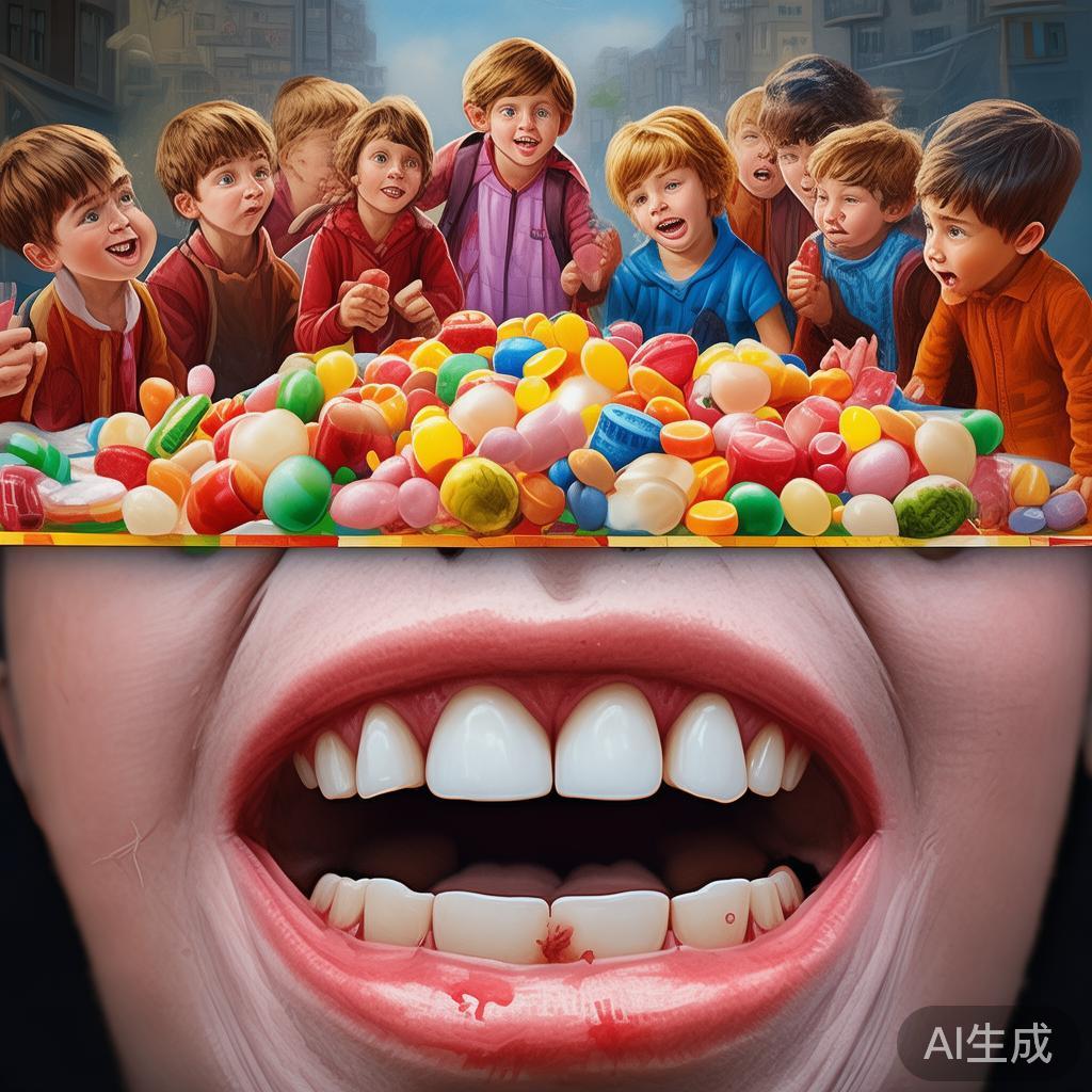 以某些年轻人为例，因频繁参加糖果派对，他们的体重逐