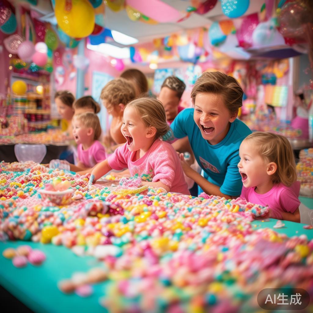 甜蜜狂欢夜:糖果派对的精彩盛宴与缤纷体验 想让糖果派对更添精彩,合理的活动设计至关重要。例如