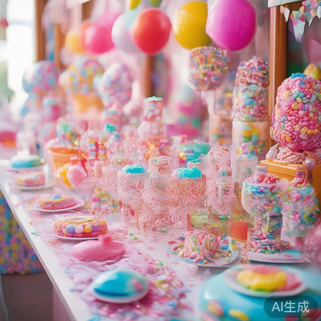 在筹备一场甜蜜缤纷的糖果派对时，场景布置与氛围营造